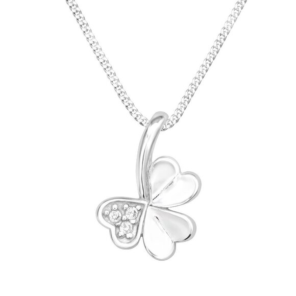 Sterling Silver Clover Necklace - Picture 1 of 12